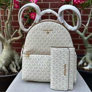 Michael Kors backpack and wallet
